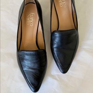 Franco Sarto Pointed Toe leather Loafers, Size 8.5
